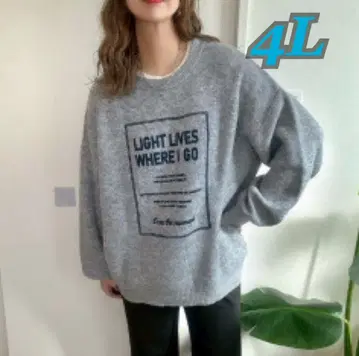 시마무라 NON 콜라보 플로키 프린트 니트 풀오버