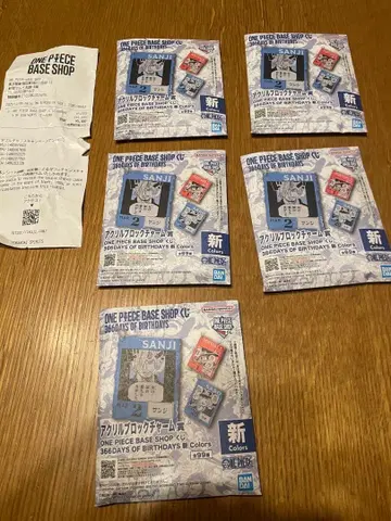 원피스 베이스샵 아크릴 블록 참 1~3월 미개봉 5개