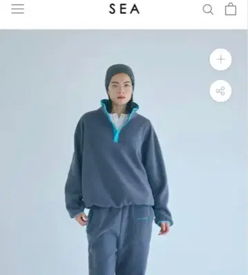 Seavalley 플리스 하프 지퍼 트레이닝복