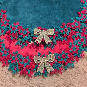 치카자와 레이스 포인세티아 모토마치 온라인 한정판 색상 타월 손수건