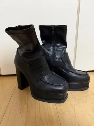 AZUL 통굽 로퍼 부츠