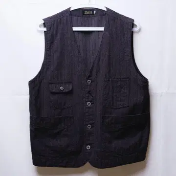 [ Dapper's / 다퍼즈 ] 스트라이프 베스트 숏 기장 사이즈 40