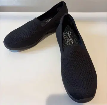 스케쳐스 에어쿨 슬립온 스니커즈 블랙 24.5cm