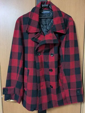 FIND EXTREME XL 더블 브레스트 자켓 레드 블랙 체크