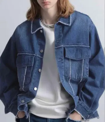 [ HARE ] 데님 자켓 프린지