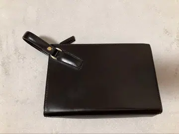 코코마이스터 브라이들 가죽 클러치백 로얄 브라운