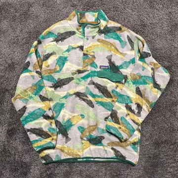 컨디션 최상 파타고니아 신틸라 트라웃 물고기 플리스 patagonia L