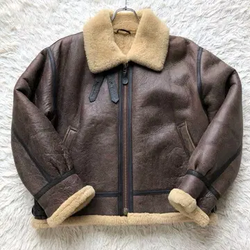 [레어 사이즈 L 리얼 무스탕] 빈티지 플라이트 자켓 B-3 보아