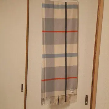 조슈아 에리스 Joshua Ellis 대형 체크 캐시미어 스톨