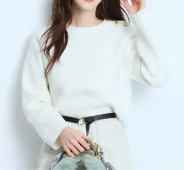 JUSGLITTY 더블 자카드 라메 니트