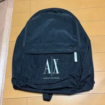 Armani Exchange 블랙 백팩