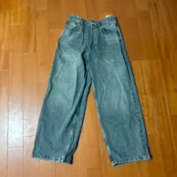 ZARA 라이트 블루 와이드 레그 데님