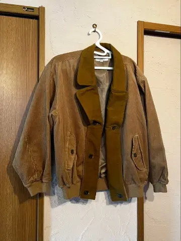 코듀로이 자켓 S 소매 길이 짧음