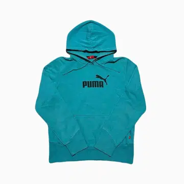 PUMA 터콰이즈 후드 부착 후드티