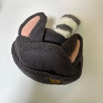 디즈니 고양이 귀도리 모자 그레이