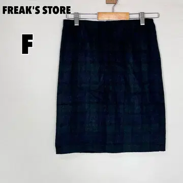 FREAK'S STORE 프릭스스토어 체크 무늬 타이트 스커트 겨울