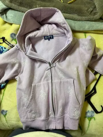 BOTT 연보라 M 후드티 별 자수