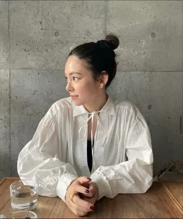 새상품 SeaRoomlynn 코튼 WASH V컷 풀오버 셔츠 M