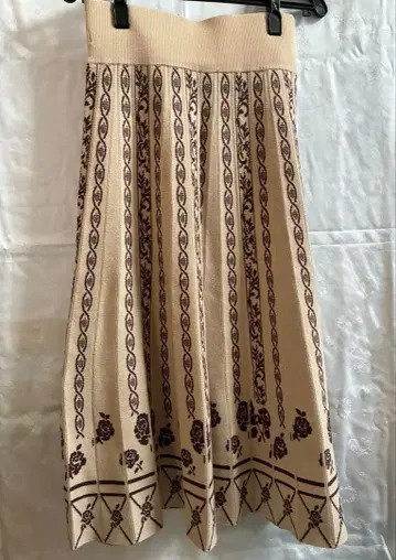 axes femme 니트 롱 스커트 로즈 장미