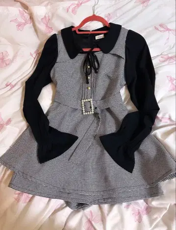 evelyn 여성용 초커 올인원 셋업