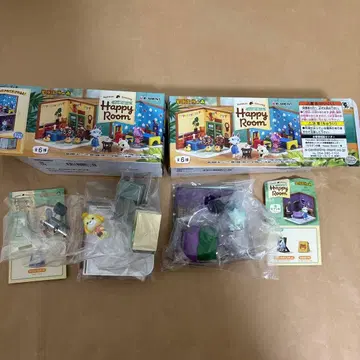동물의 숲 해피 홈 디자인 리멘트 피규어 2점