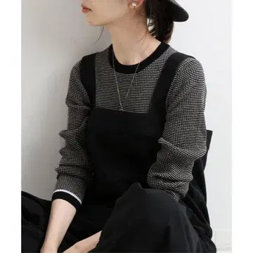 IENA 3x3 리브 크루넥 풀오버 그레이A 이에나