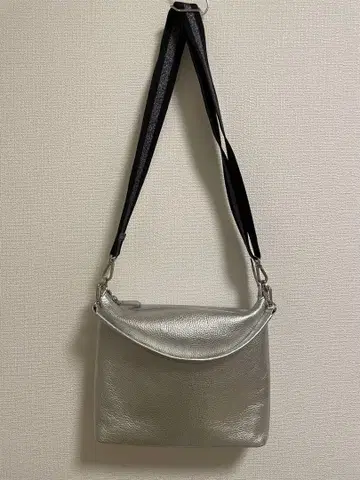 살롱 드 알파드 2way 호리즌탈 미니백 M 사이즈 실버