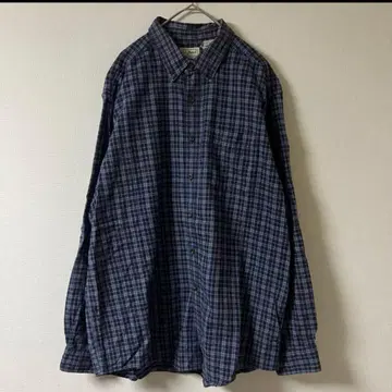 Y2K L.L.Bean 버튼다운 셔츠/L/블루