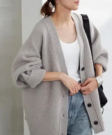 FRAMeWORK FOX 부클레 접결 코쿤 가디건 프레임워크