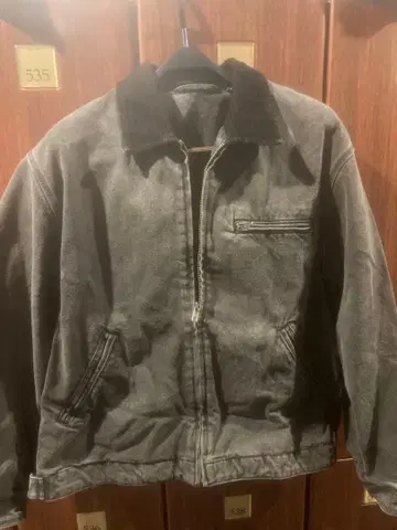 GU 워시드 코튼 워크 자켓