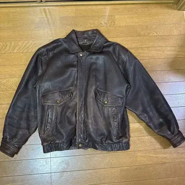 짧은 기장 램 가죽 자켓 L