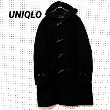 유니클로 울 혼방 더플 코트 토글 버튼 포함 (XL) 방한 네이비