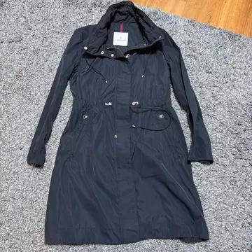 MONCLER 후드 부착 롱 코트 후드티 사이즈 1