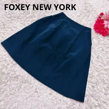 FOXEY NEW YORK 스커트 네이비 사이즈 38