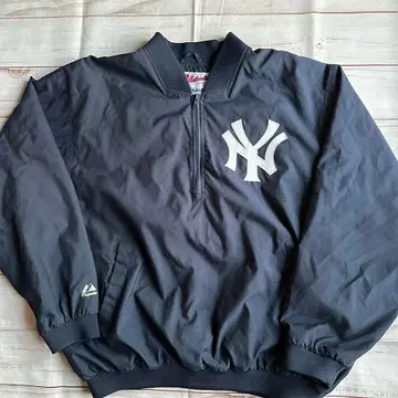 NY 양키스 나일론 자켓 풀오버 XL majestic