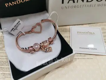 PANDORA 로즈 골드 팔찌