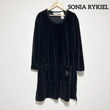 [ 새상품급 ] SONIA RYKIEL 소니아 리키엘 벨로아 원피스 M