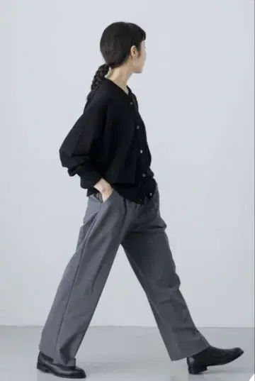 카구레 울 스트레치 트라우저 팬츠 그레이 M