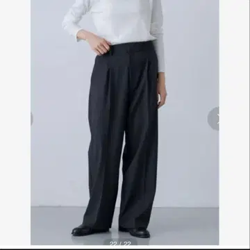 카구레 울 스트레치 트라우저 차콜 그레이 S