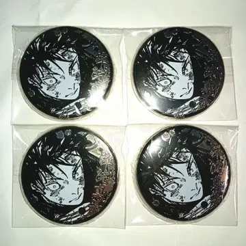 주술회전 실버 캔뱃지 젠인 마키 4개 세트