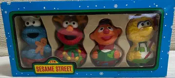 세서미 스트릿 크리스마스 오너먼트 4점 세트