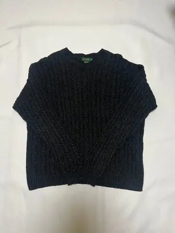 J.Crew 거인 택 90's 케이블 스웨터 블랙