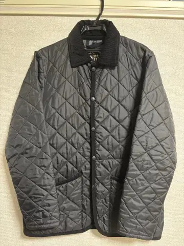 LAVENHAM 퀼팅 자켓 블랙