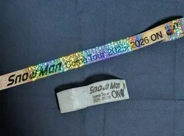 Snow Man Dome Tour ON 은색 테이프 음표 모양 낙하물