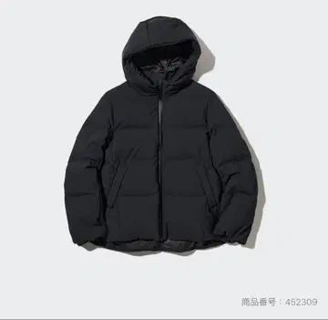 유니클로 심리스 다운 파카 09 BLACK WOMEN M