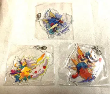 포켓몬 발견 대작전 아크릴 참 3개 세트