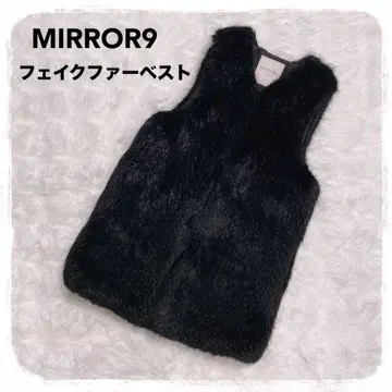 새상품급 MIRROR9 인조 모피 베스트