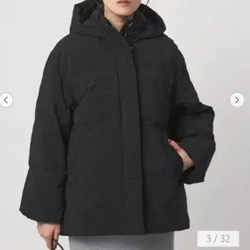 새상품 green label relaxing 후드 다운 워셔블