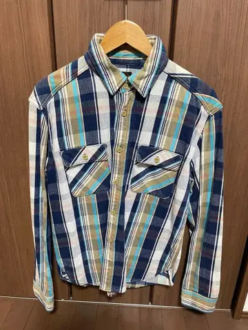 JELADO 긴팔 셔츠 플란넬 셔츠 고배색