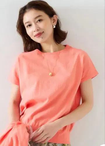 UNTITLED 풀오버 니트 오렌지